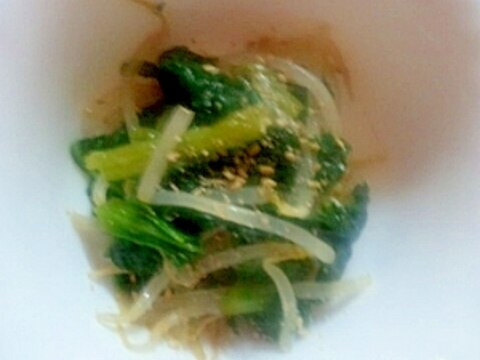 小松菜ともやしのナムル（作り置き５）